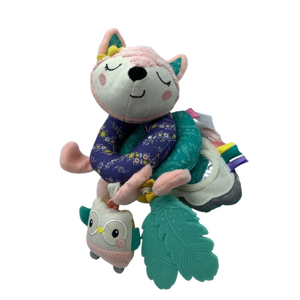 Infantino Baby Activity Fox Spiral Car Seat Toy Textures Teethers Newborn Unisex